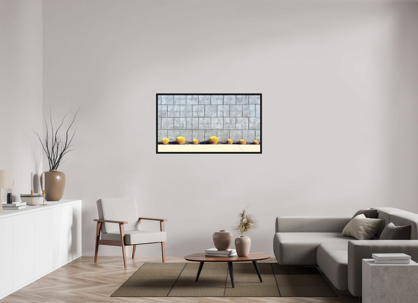 Concrete Cactus Wall