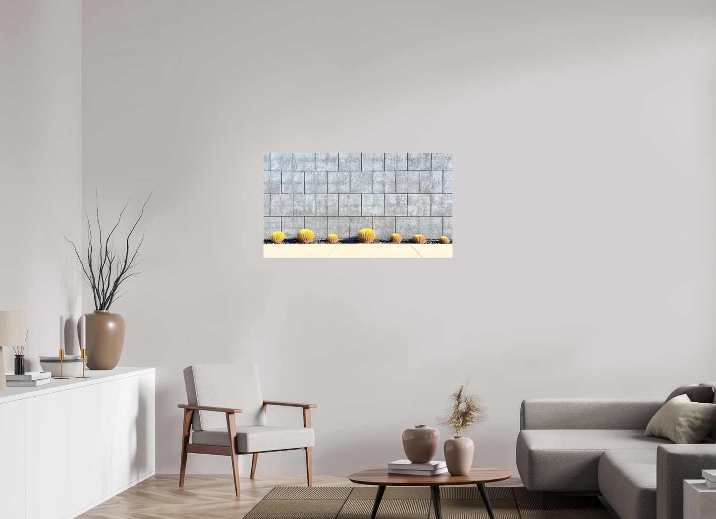Concrete Cactus Wall
