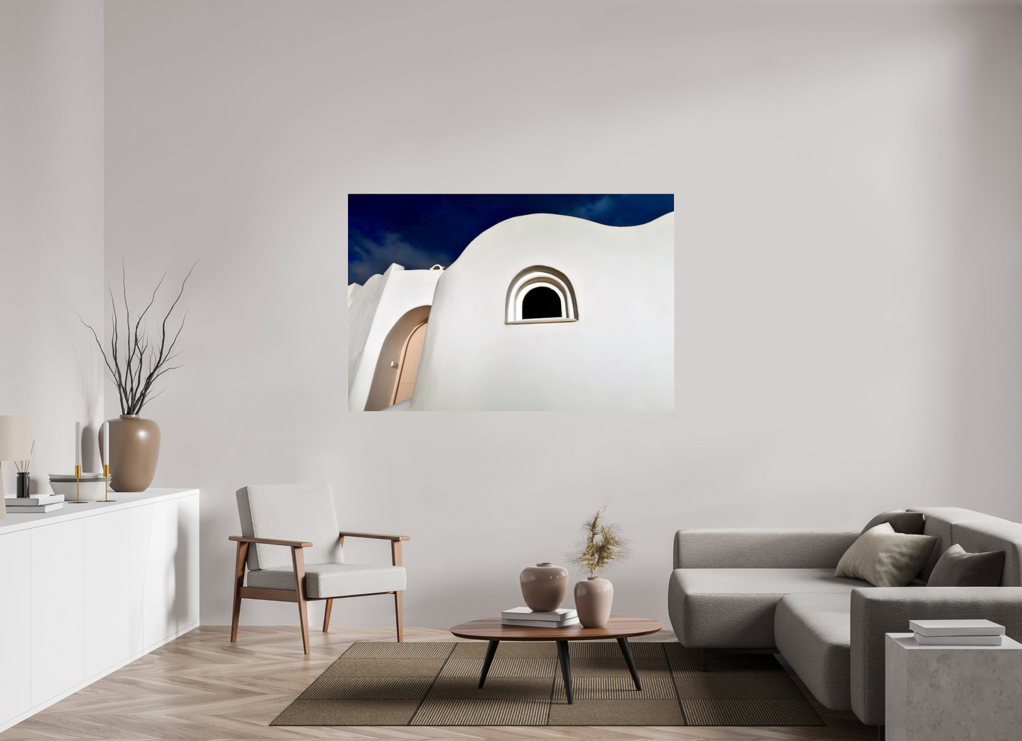 Curvy Home Arched Door Window