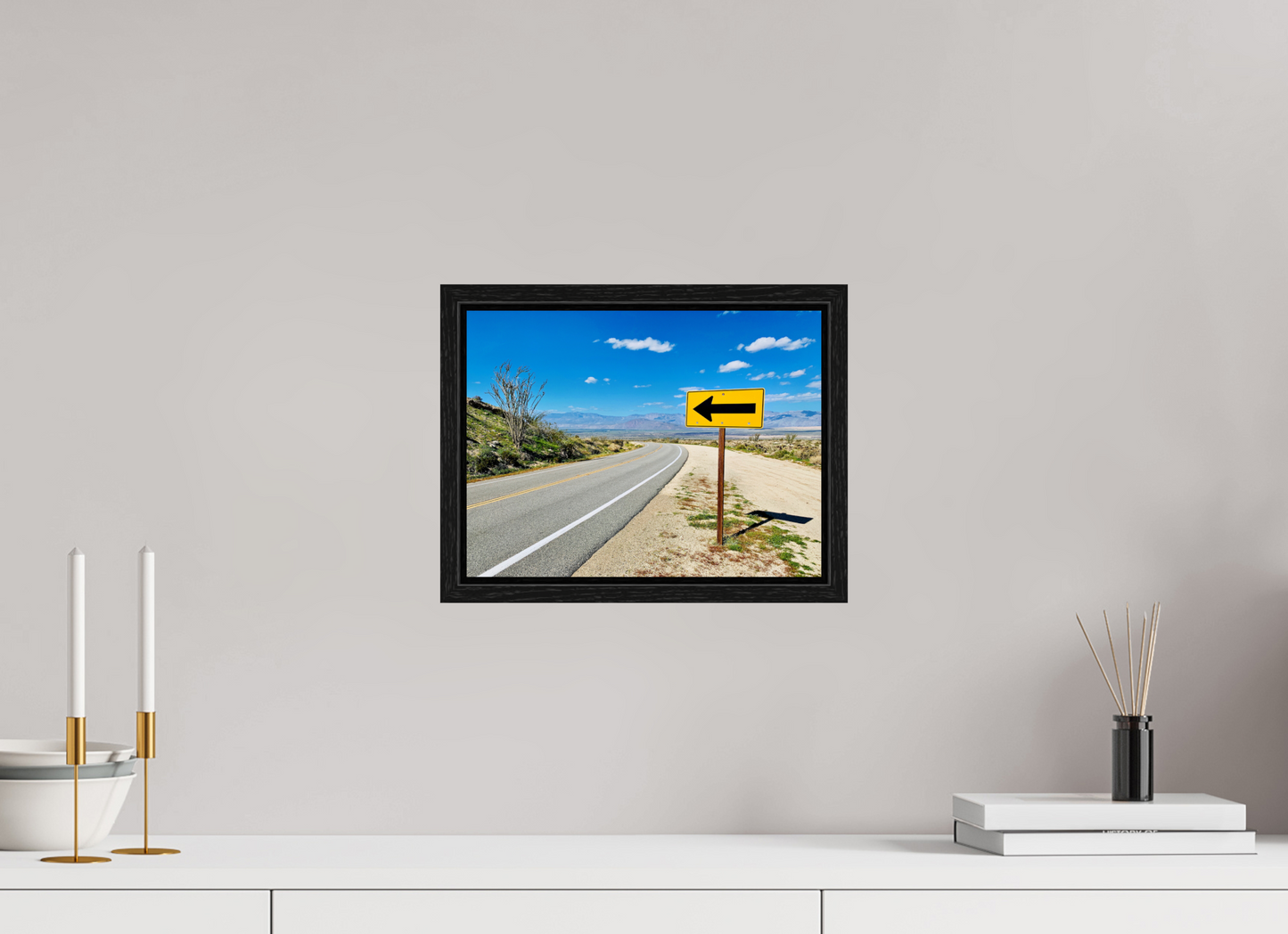 Desert Highway Directional Sign