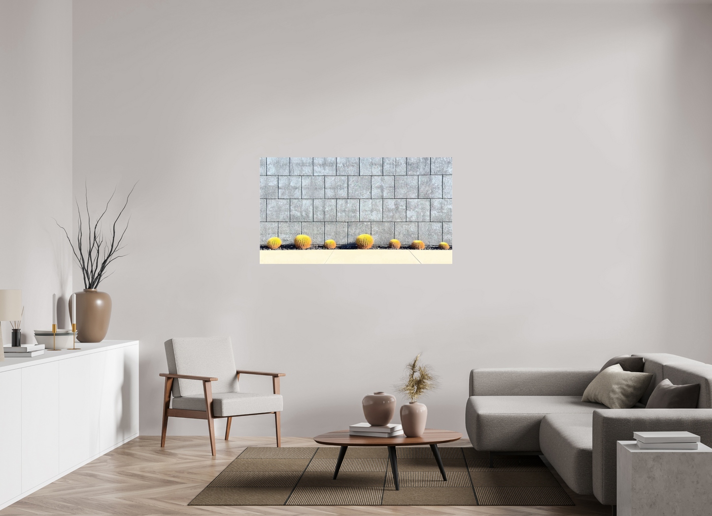 Concrete Cactus Wall