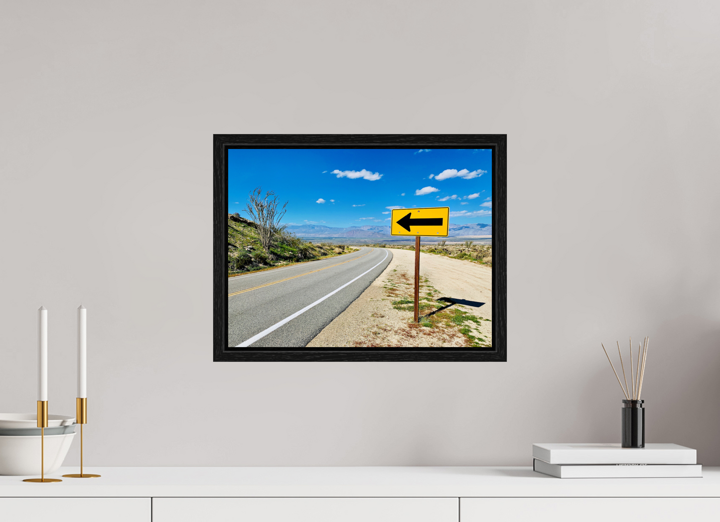 Desert Highway Directional Sign