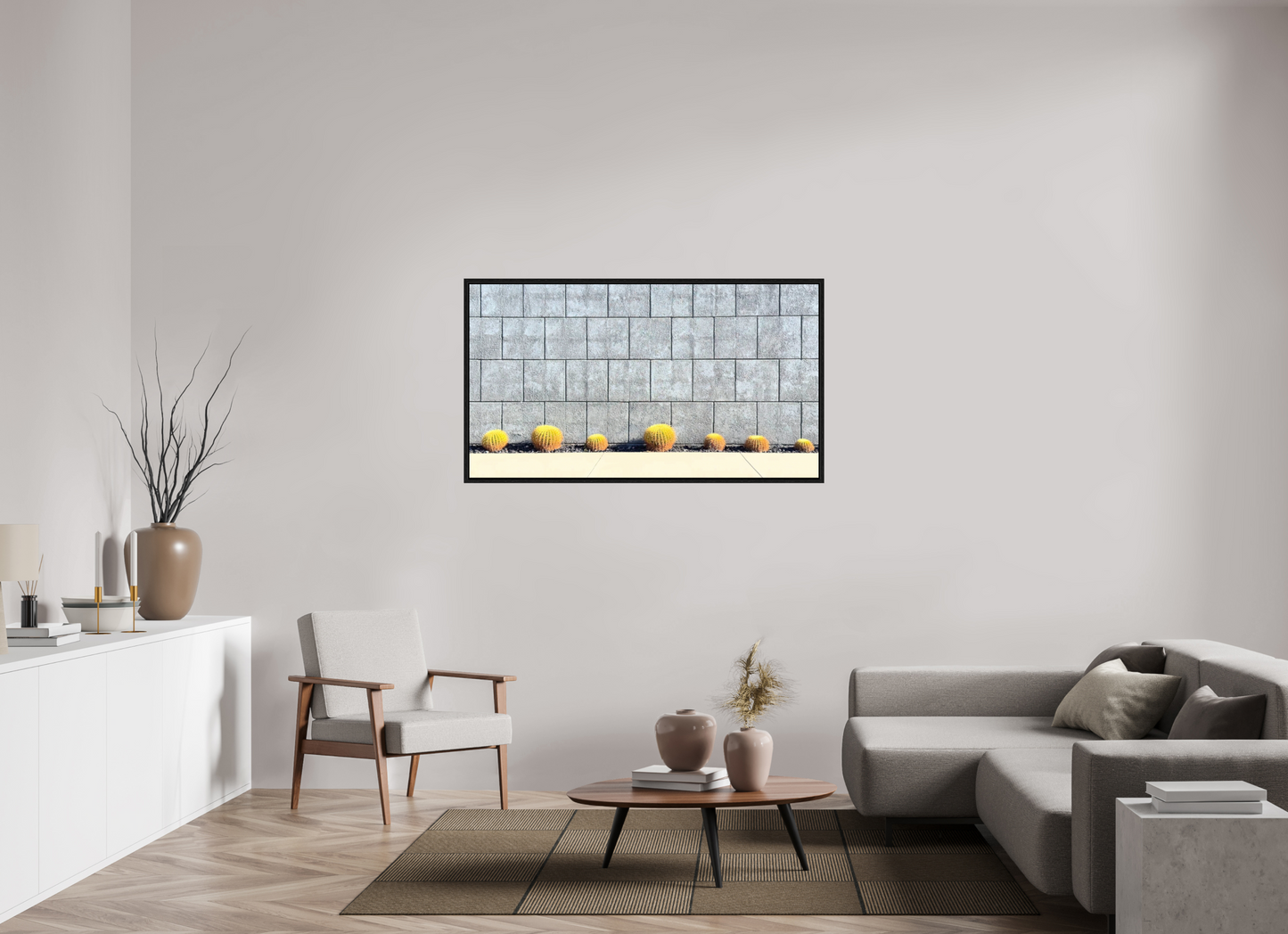 Concrete Cactus Wall