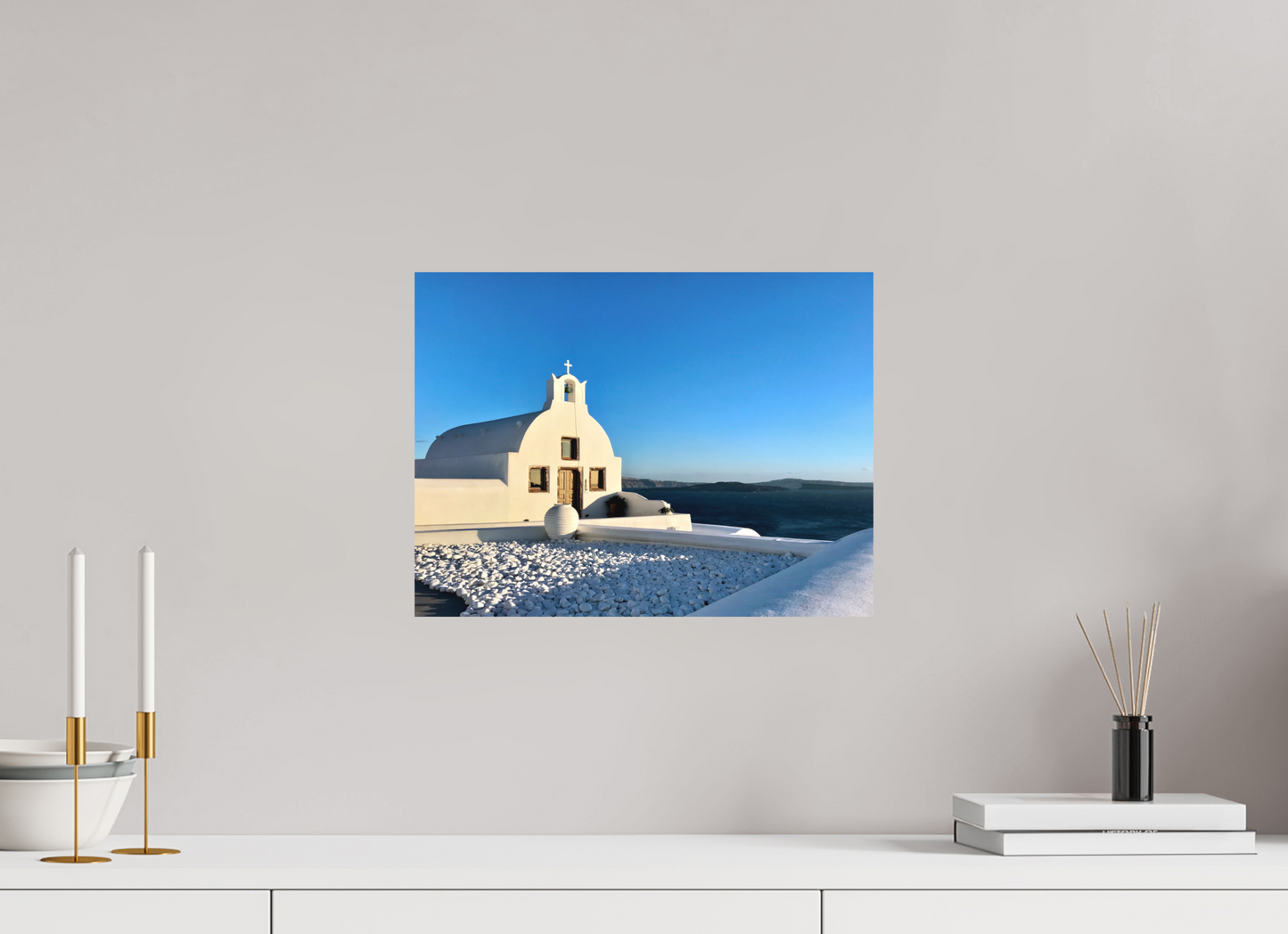 Church Overlooking Caldera