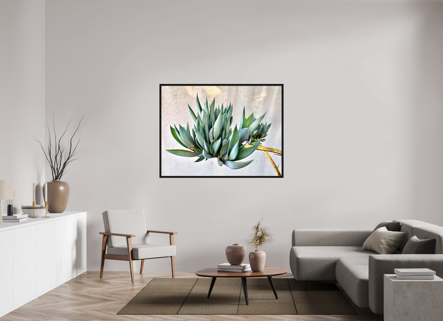 Desert Cactus Blossom on Stem