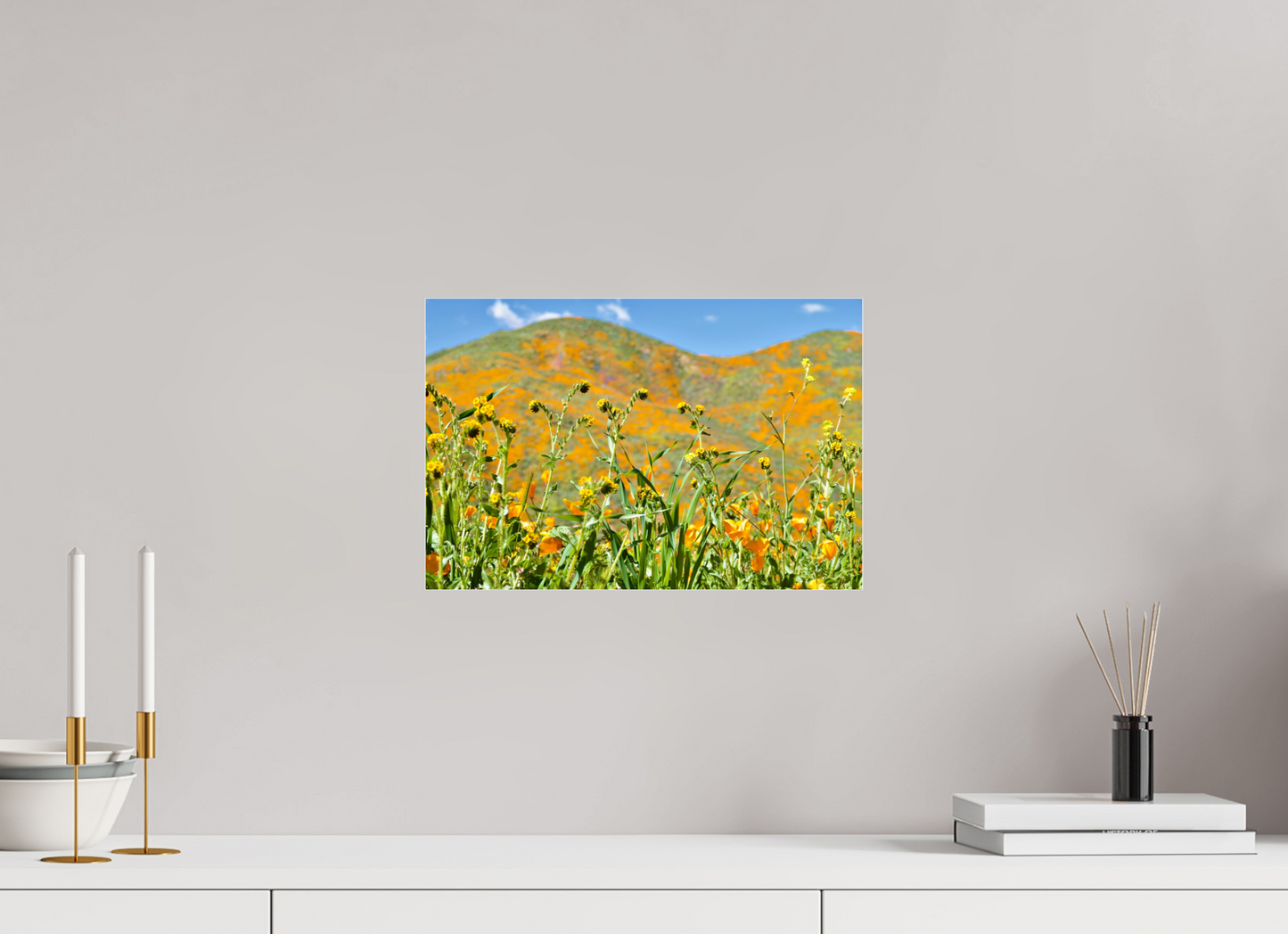 Dancing Yellow Wild Flowers