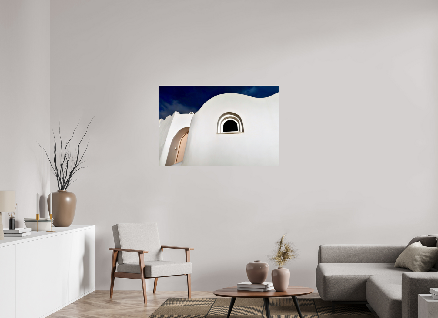 Curvy Home Arched Door Window