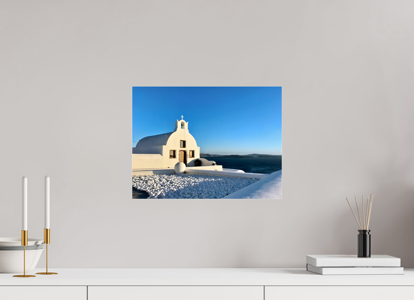 Church Overlooking Caldera