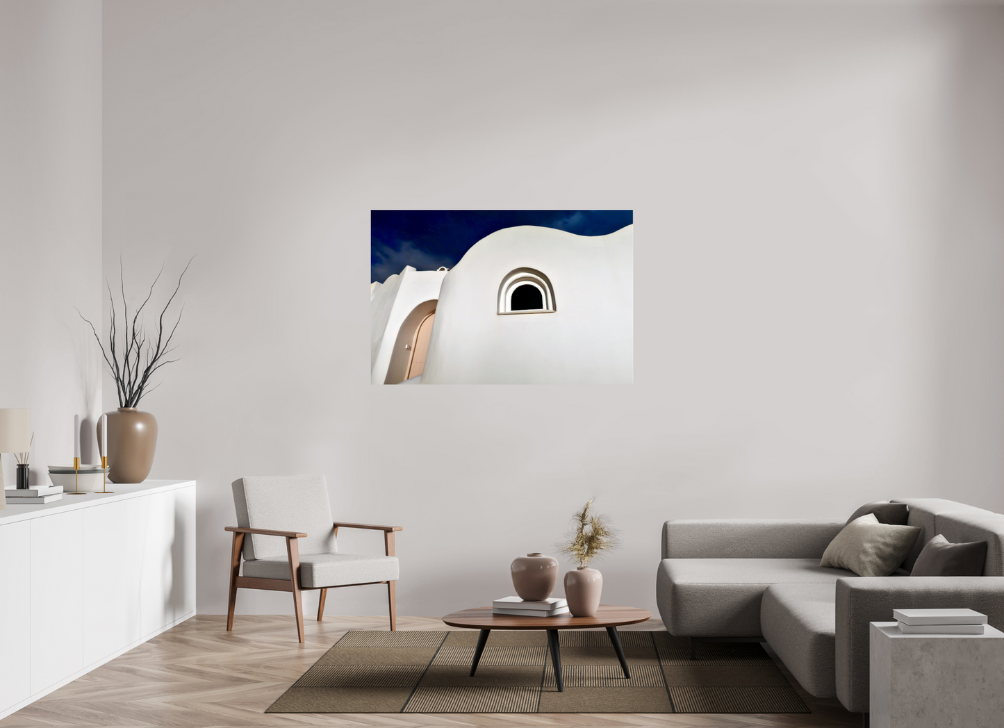Curvy Home Arched Door Window