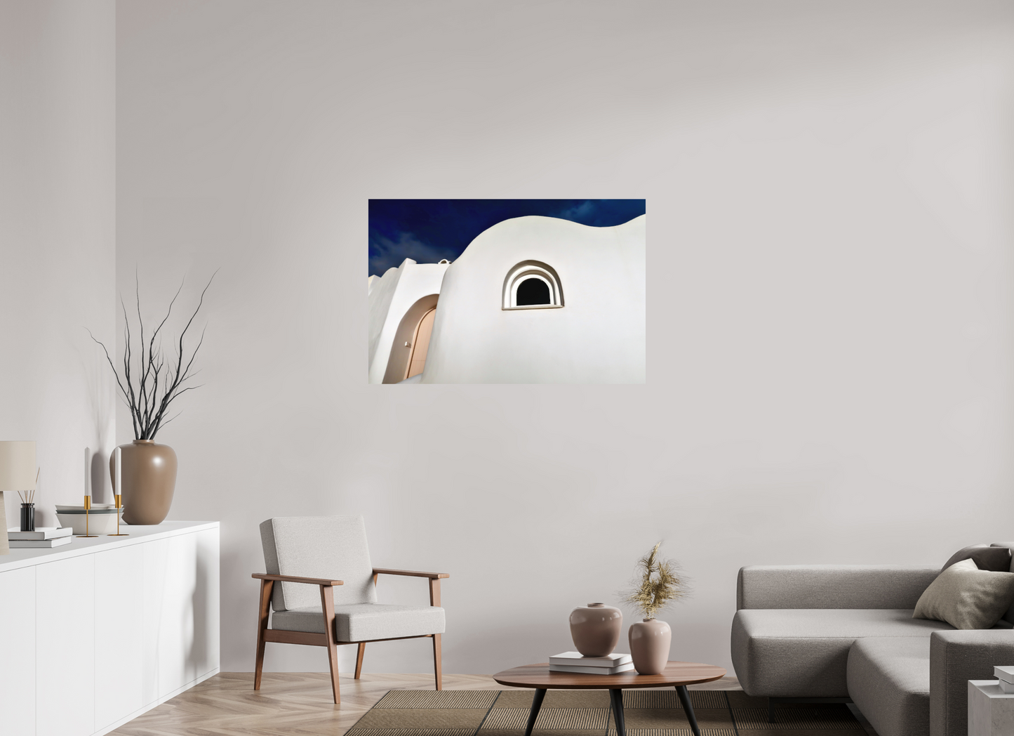 Curvy Home Arched Door Window