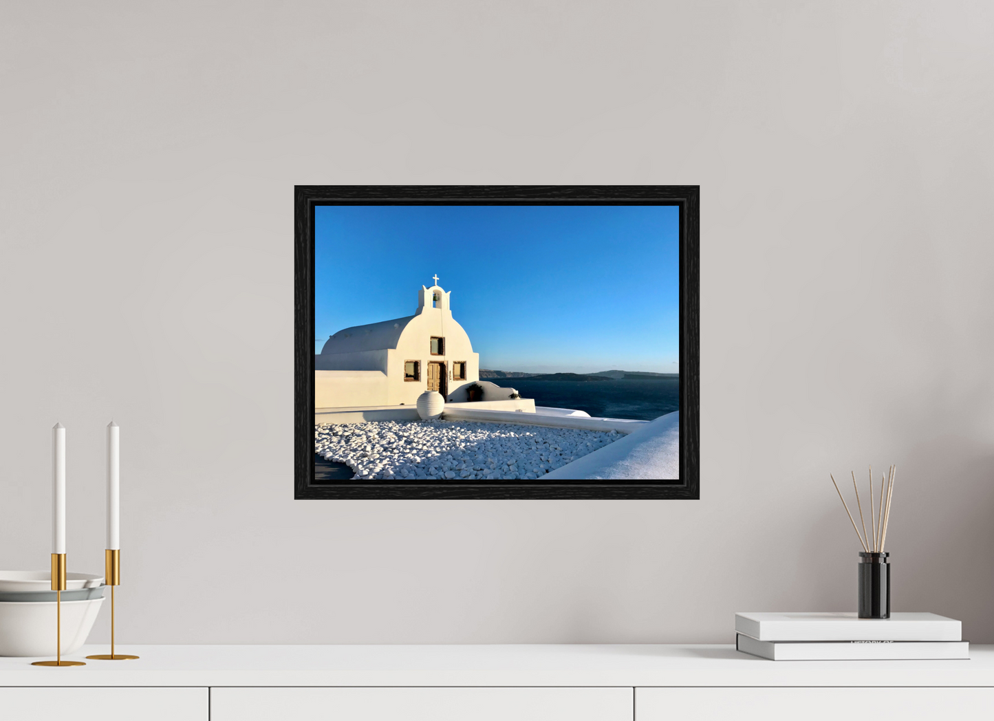 Church Overlooking Caldera