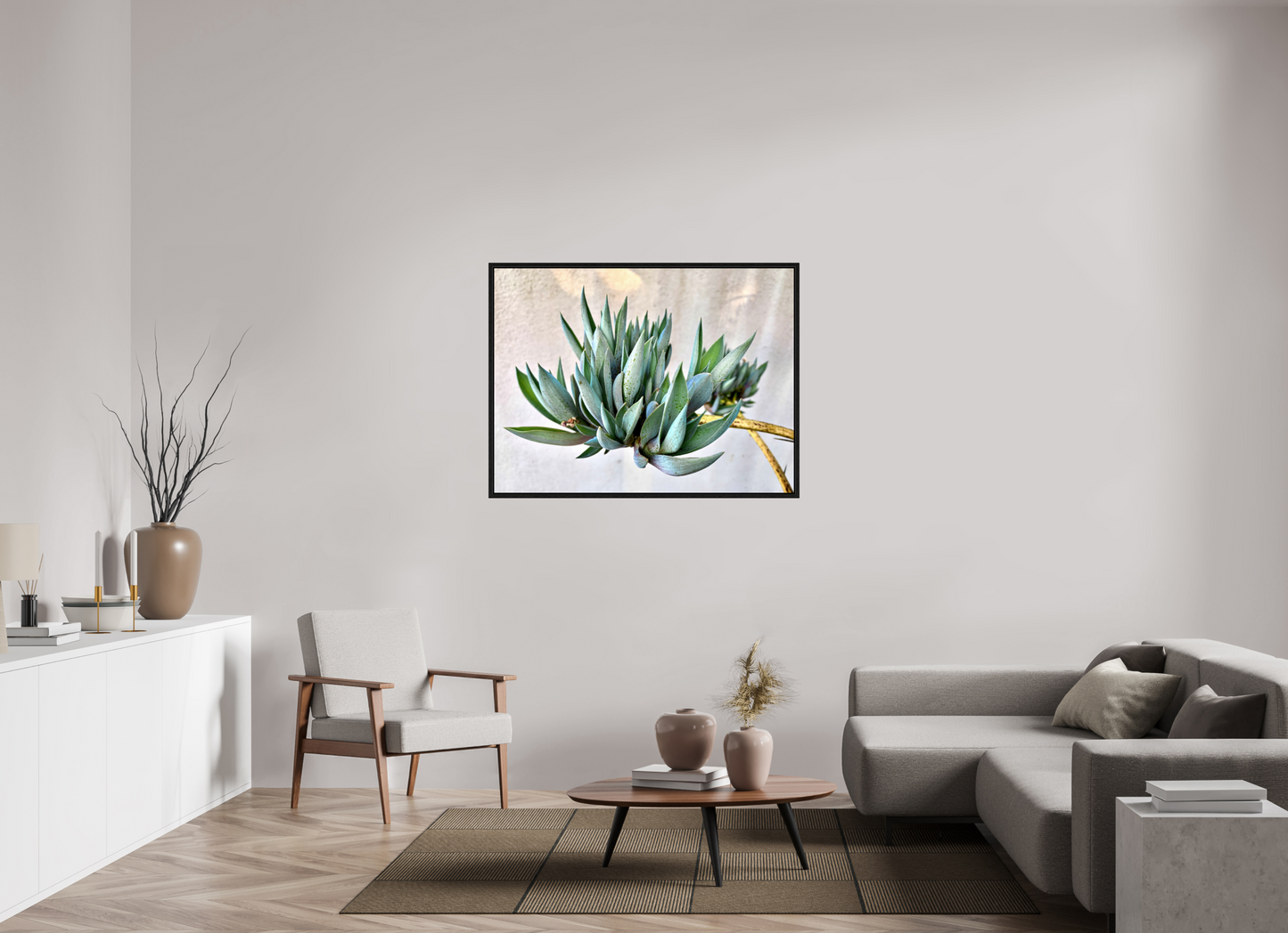 Desert Cactus Blossom on Stem