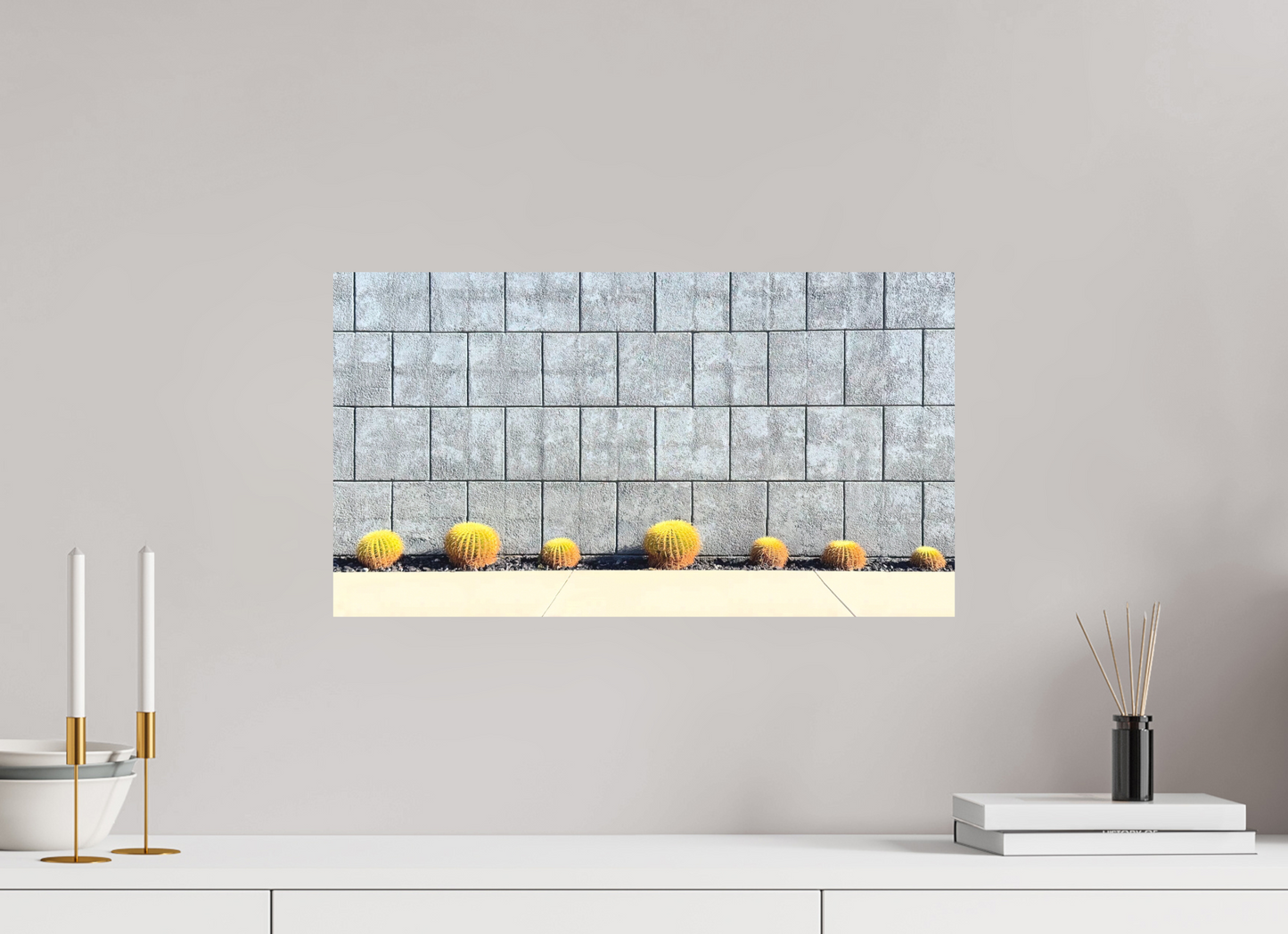 Concrete Cactus Wall