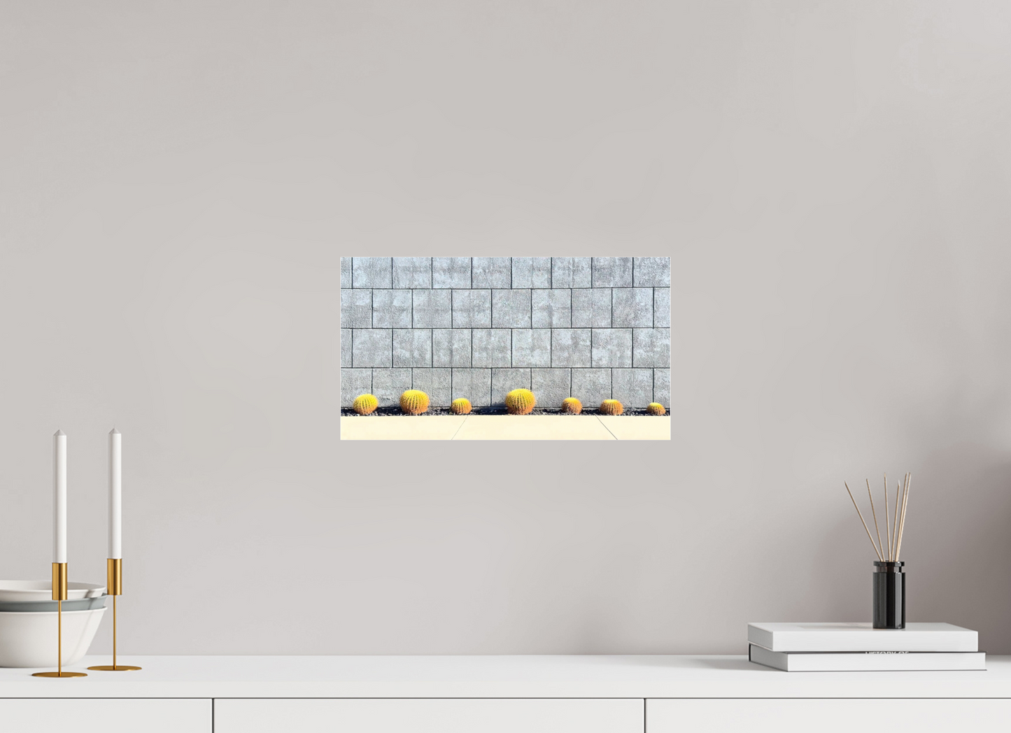 Concrete Cactus Wall