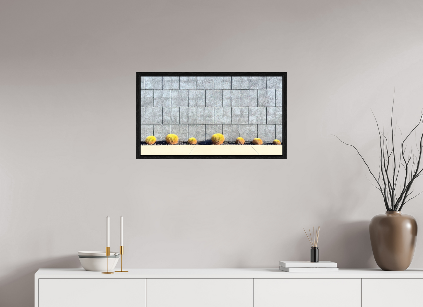 Concrete Cactus Wall