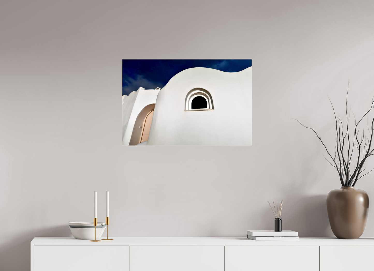 Curvy Home Arched Door Window