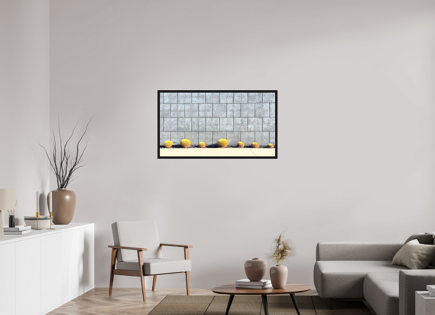 Concrete Cactus Wall