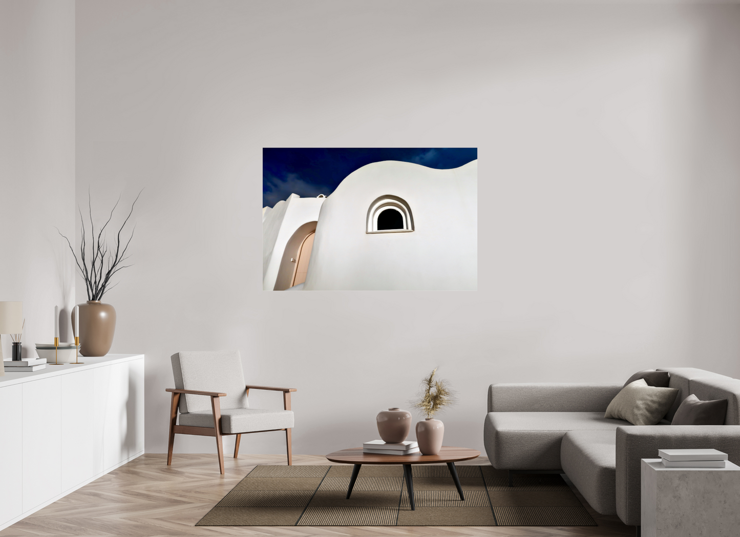 Curvy Home Arched Door Window