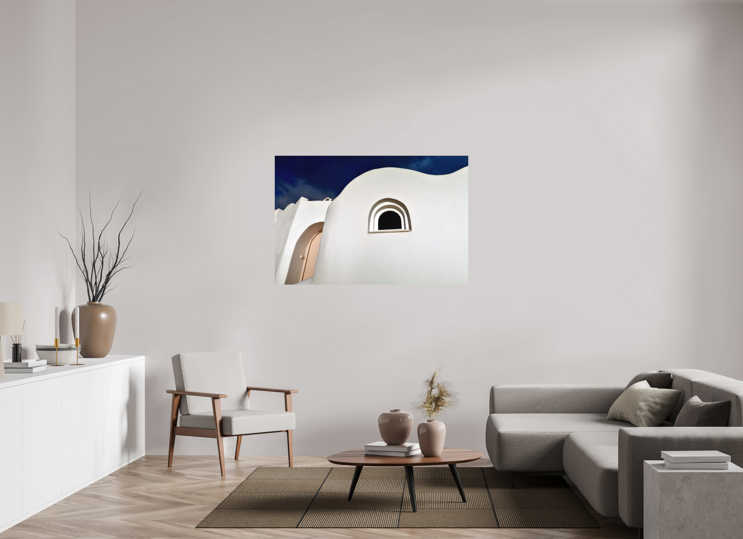 Curvy Home Arched Door Window