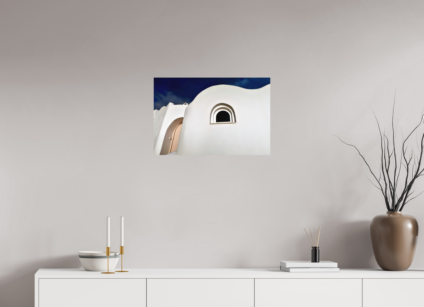 Curvy Home Arched Door Window