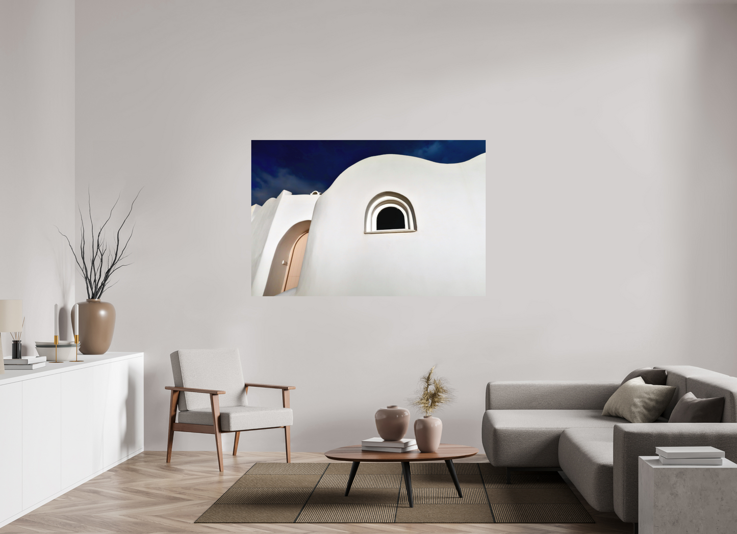 Curvy Home Arched Door Window