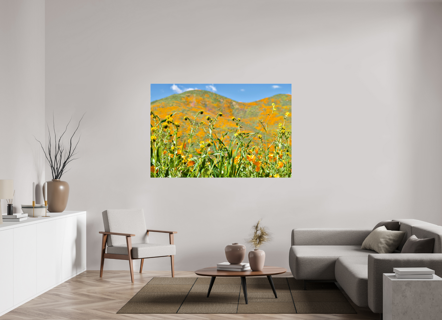 Dancing Yellow Wild Flowers