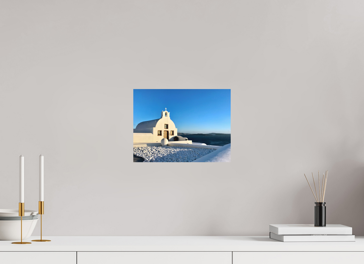 Church Overlooking Caldera