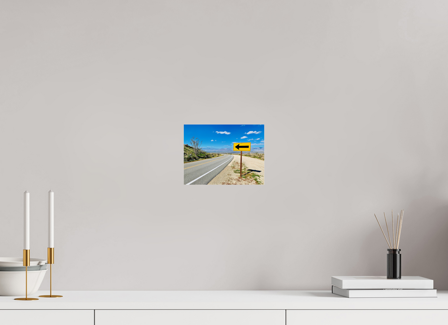 Desert Highway Directional Sign