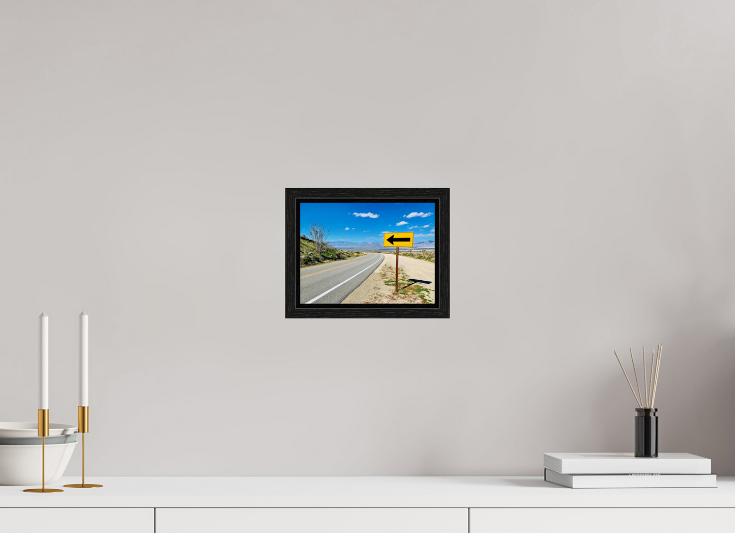 Desert Highway Directional Sign
