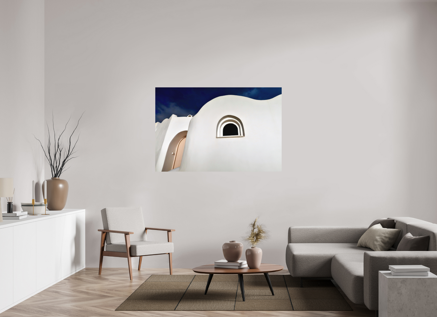 Curvy Home Arched Door Window