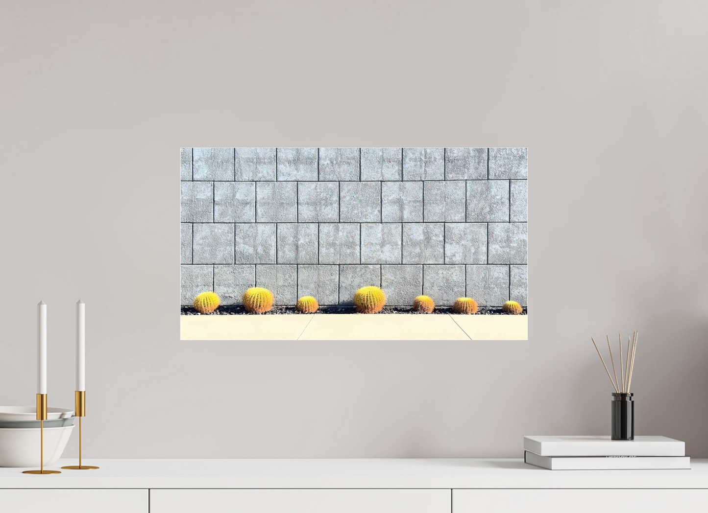 Concrete Cactus Wall