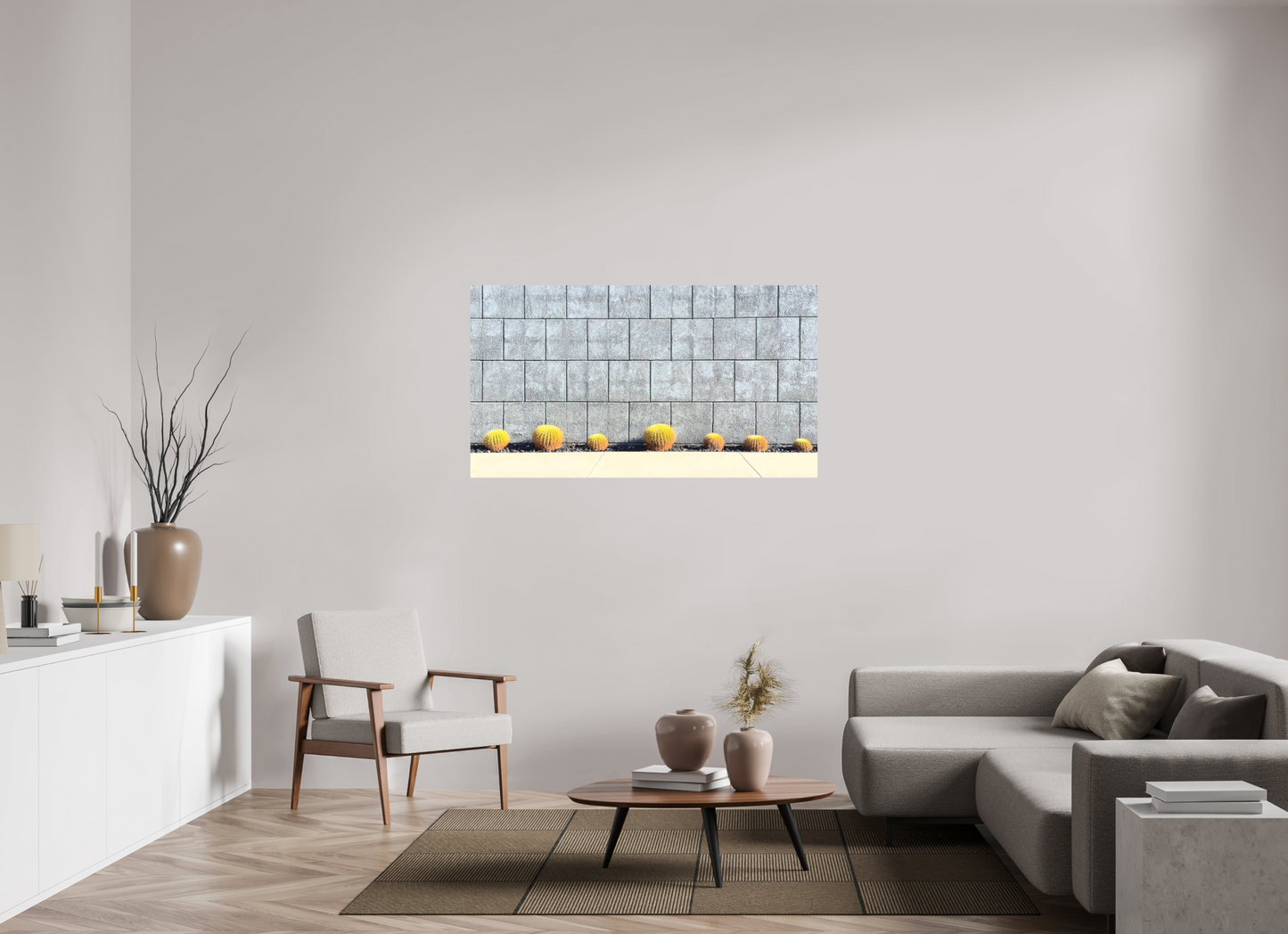 Concrete Cactus Wall