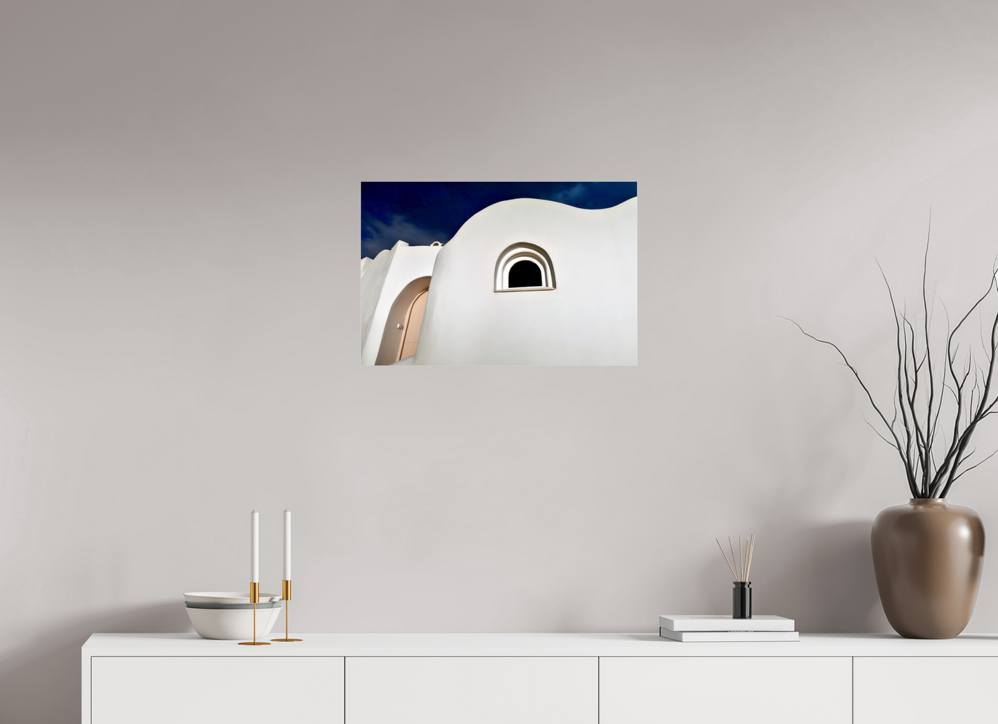 Curvy Home Arched Door Window