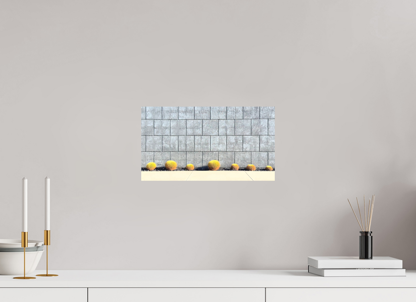 Concrete Cactus Wall