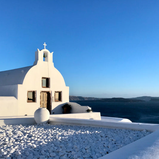 Church Overlooking Caldera