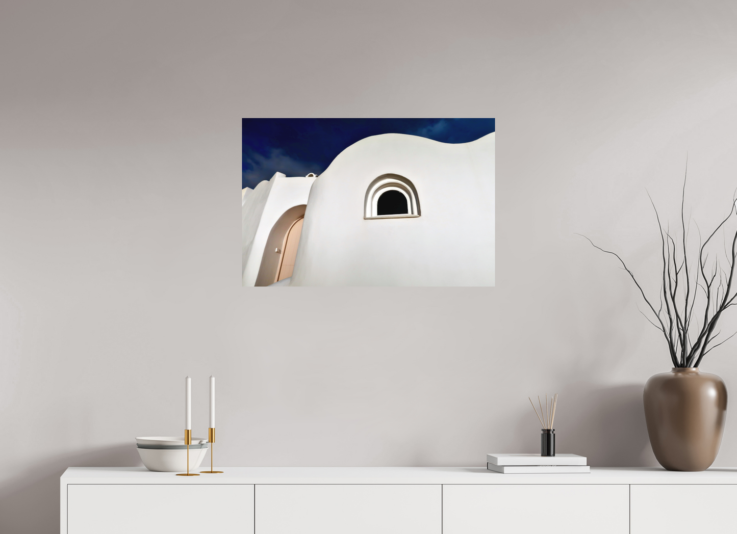 Curvy Home Arched Door Window